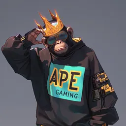 Monkey Crown Gold