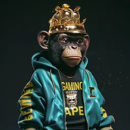 Monkey Crown Gold