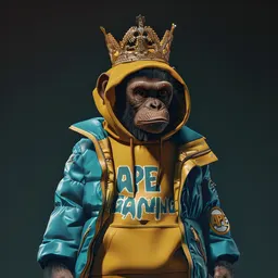 Monkey Crown Gold