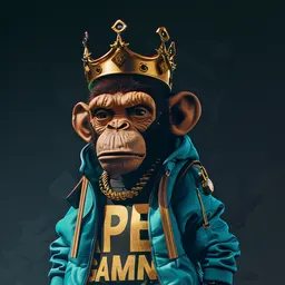 Monkey Crown Gold